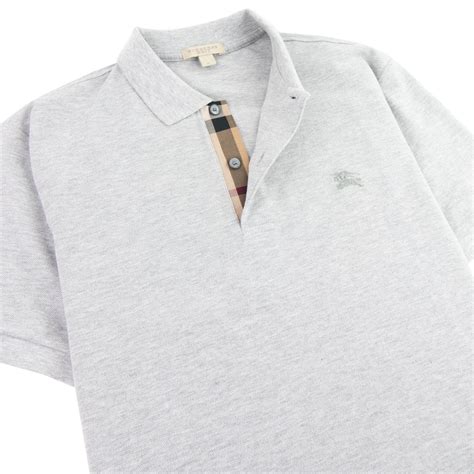 grey burberry polo|authentic burberry polo shirt.